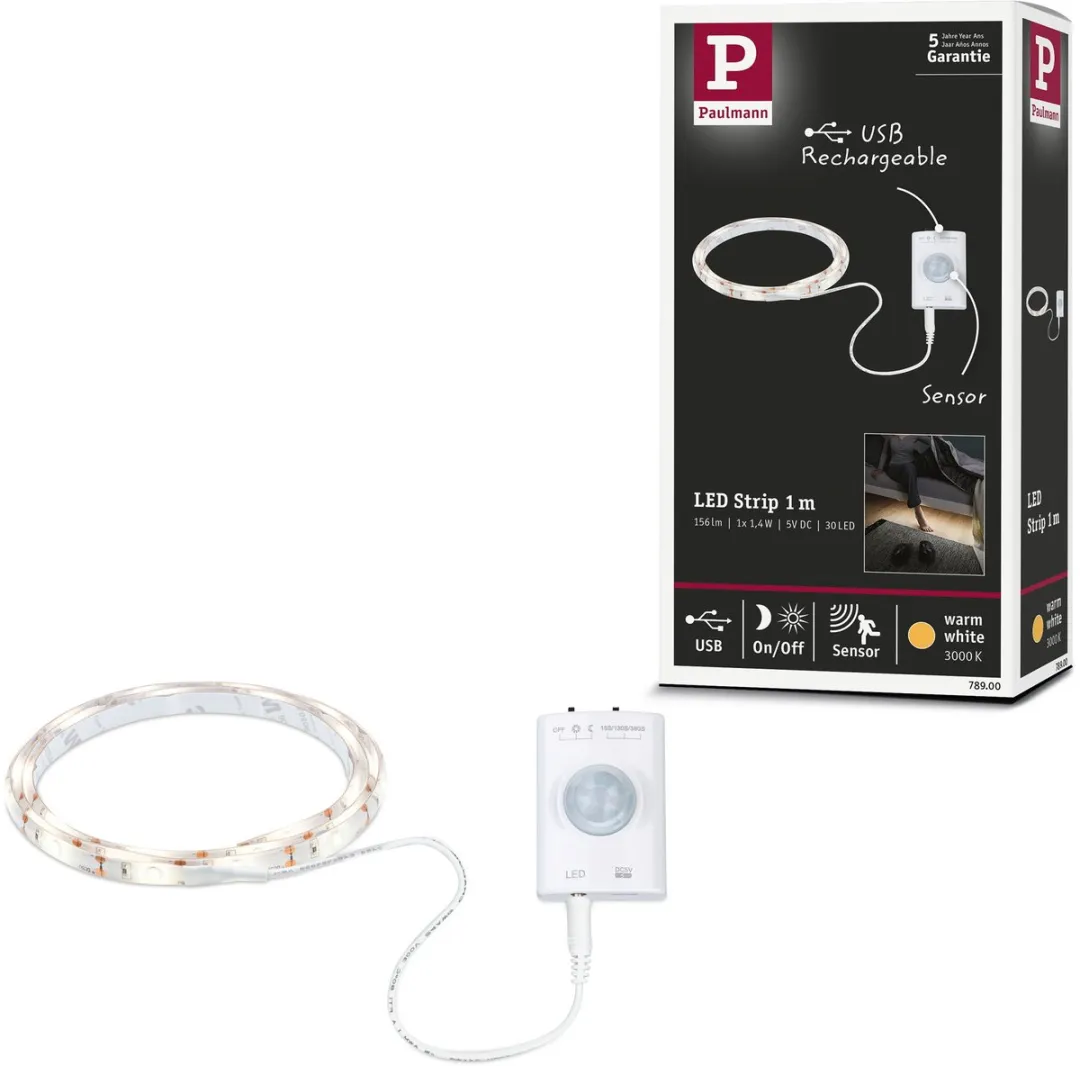 Paulmann LED Strip 1m - 1,4W 156lm/m 3000K Warm Wit