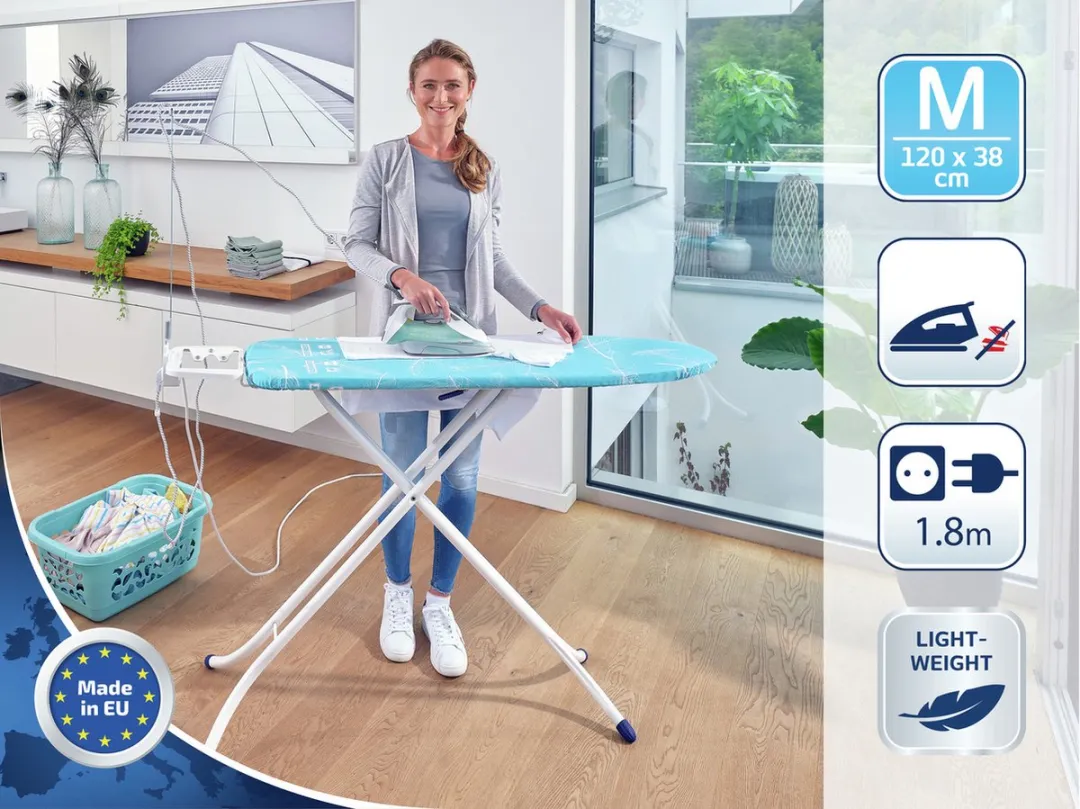 Leifheit Air Board M Strijkplank 120x38cm - Blauw/Wit
