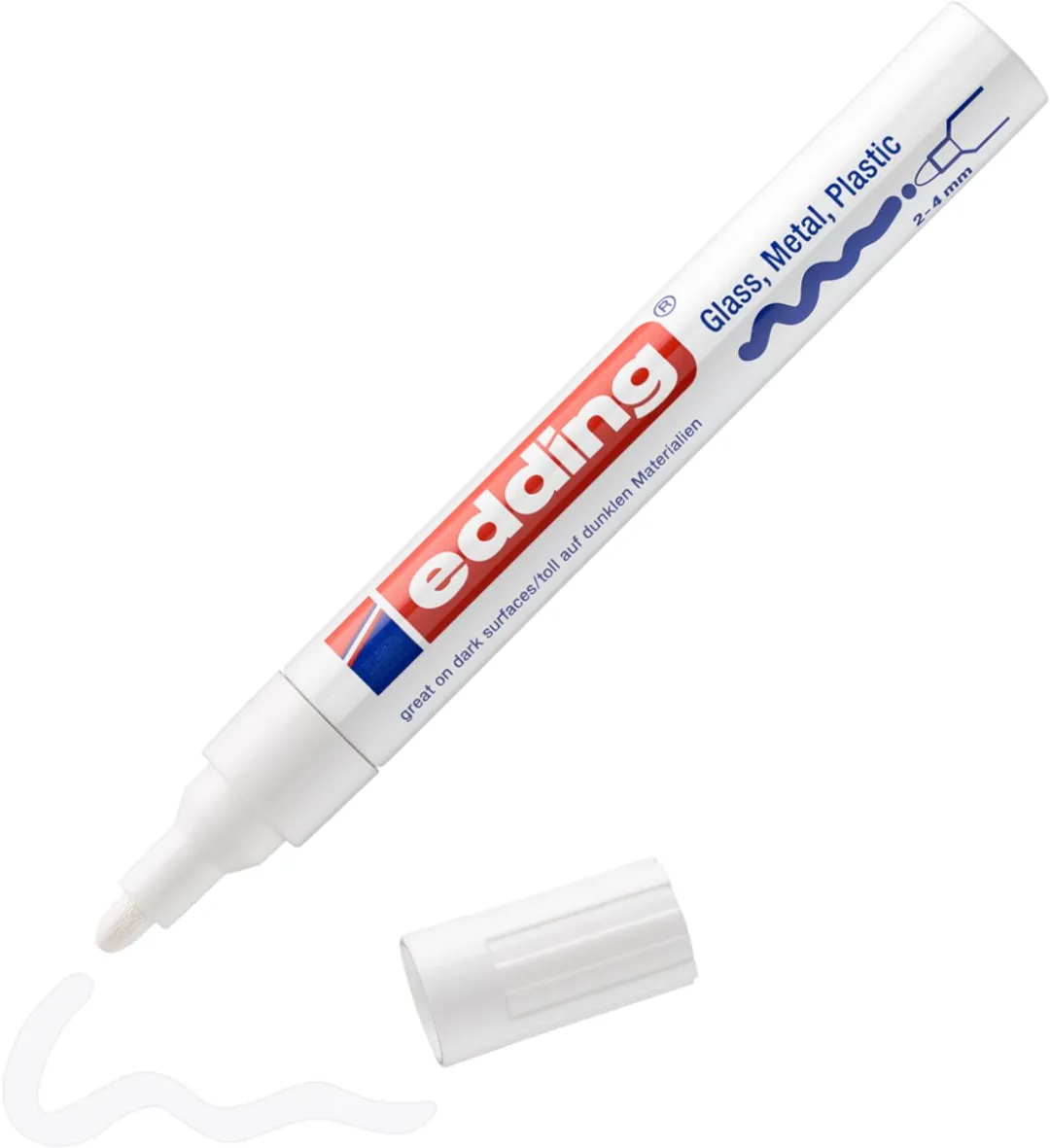 edding 750 Lakmarker Wit - 2-4mm