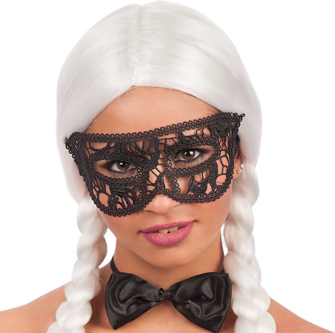 Carnival Toys Verkleedmasker Kant Zwart