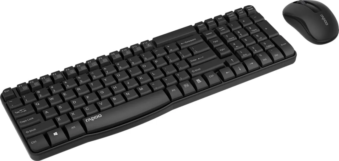 Rapoo X1800S Draadloze Combo Set - Toetsenbord & Muis - 104 Knoppen - Zwart