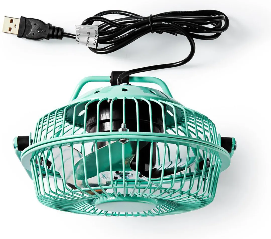 Nedis FNDK1TQ10 USB Tafelventilator 10cm - Turquoise