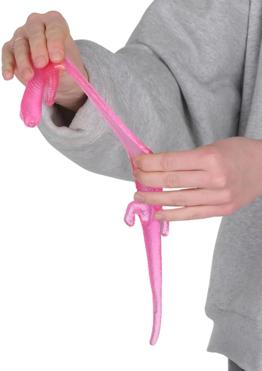 Eddy Toys Rekbare Hagedis/Krokodil 29cm - 58811 - Meerkleurig