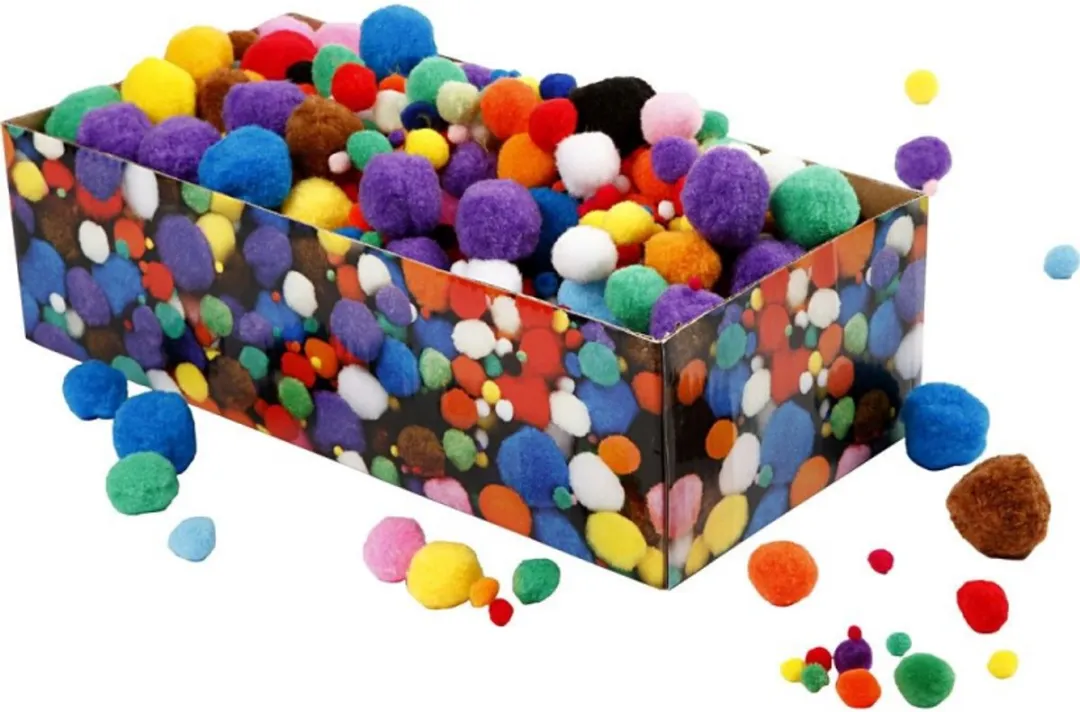 Creativ Company Pom-Poms Multigekleurd 720 Stuks