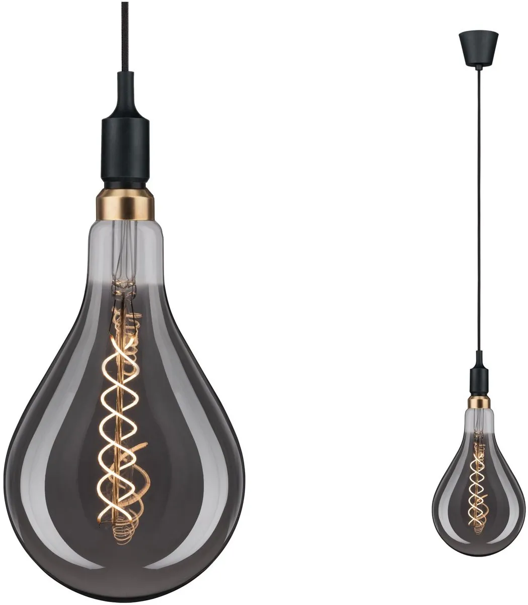 Paulmann Neordic Hanglamp Ketil E27 60W - Zwart