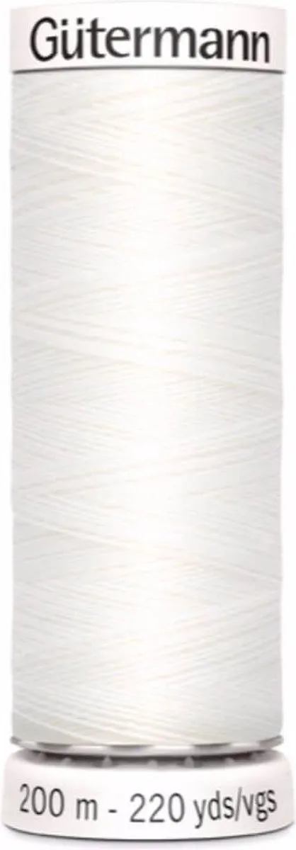 Gutermann Allesnaaigaren 200m - Wit - 5 Stuks