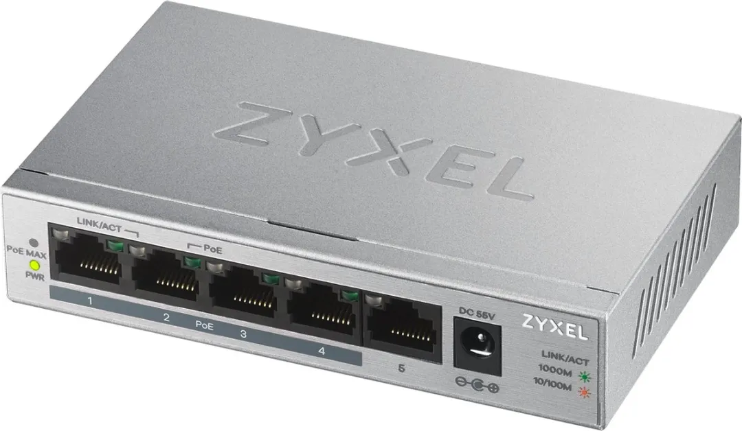 Zyxel GS1005HP-EU0101F 5-Poort PoE-switch - 60W