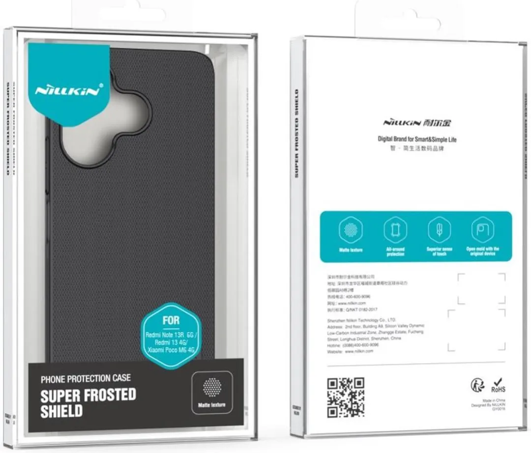 Nillkin Super Frosted Shield Hoesje Xiaomi Redmi 13 4G - Blauw