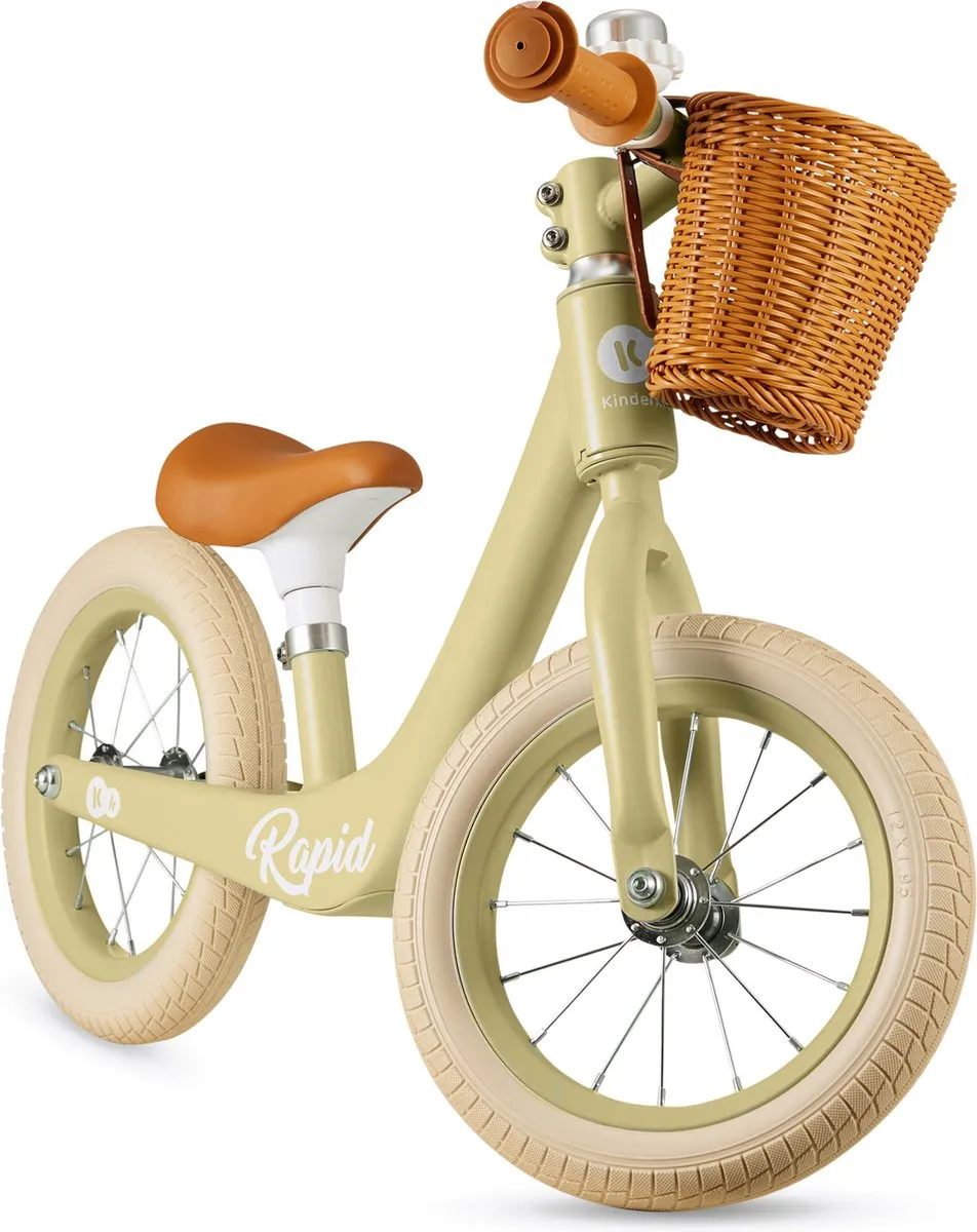 KinderKraft RAPID 2 Loopfiets Magnesium 30cm - Groen