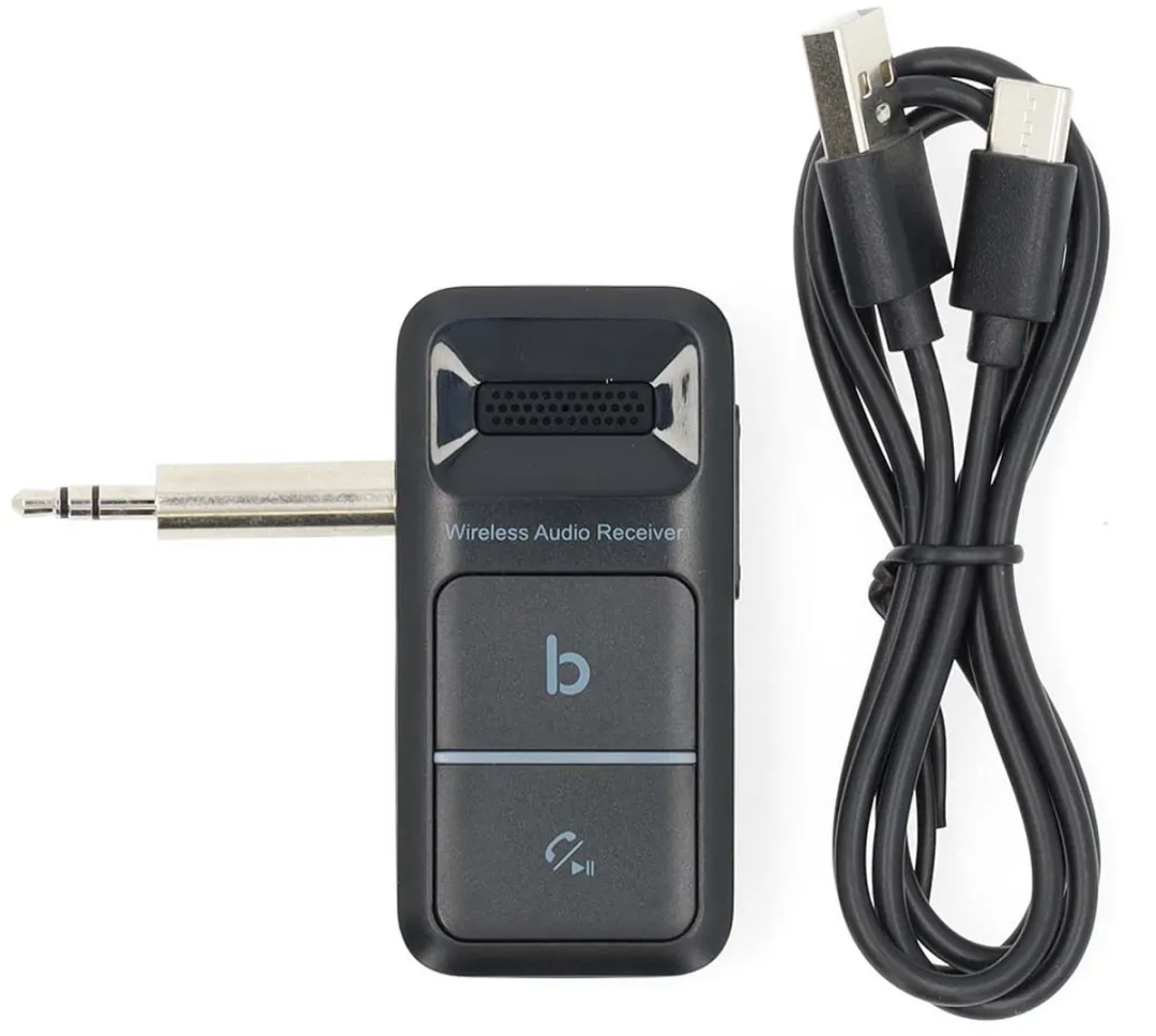 Nedis BTRC3024BK Bluetooth Ontvanger - USB-C & 3,5mm - Zwart