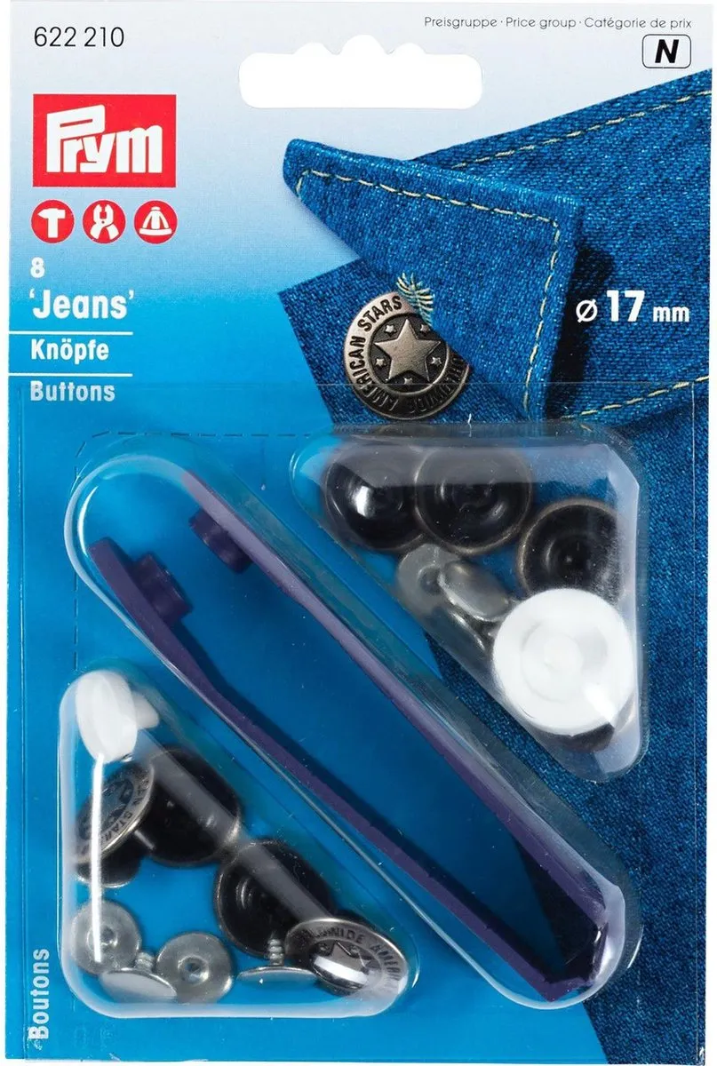 Prym Jeansknopen MS American Star 17mm