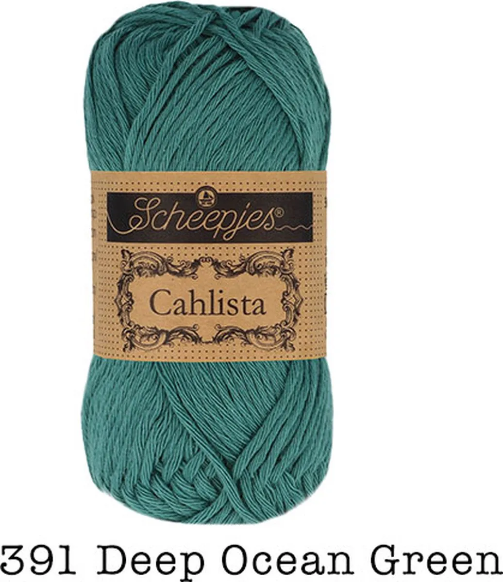 Scheepjes Cahlista Deep Ocean Green (391) Wol