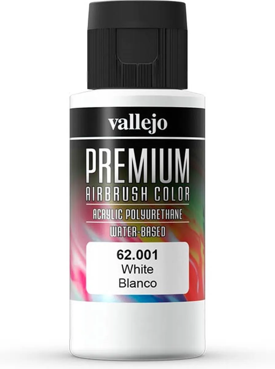Vallejo Hobbyverf Premium Airbrush Wit 60ml