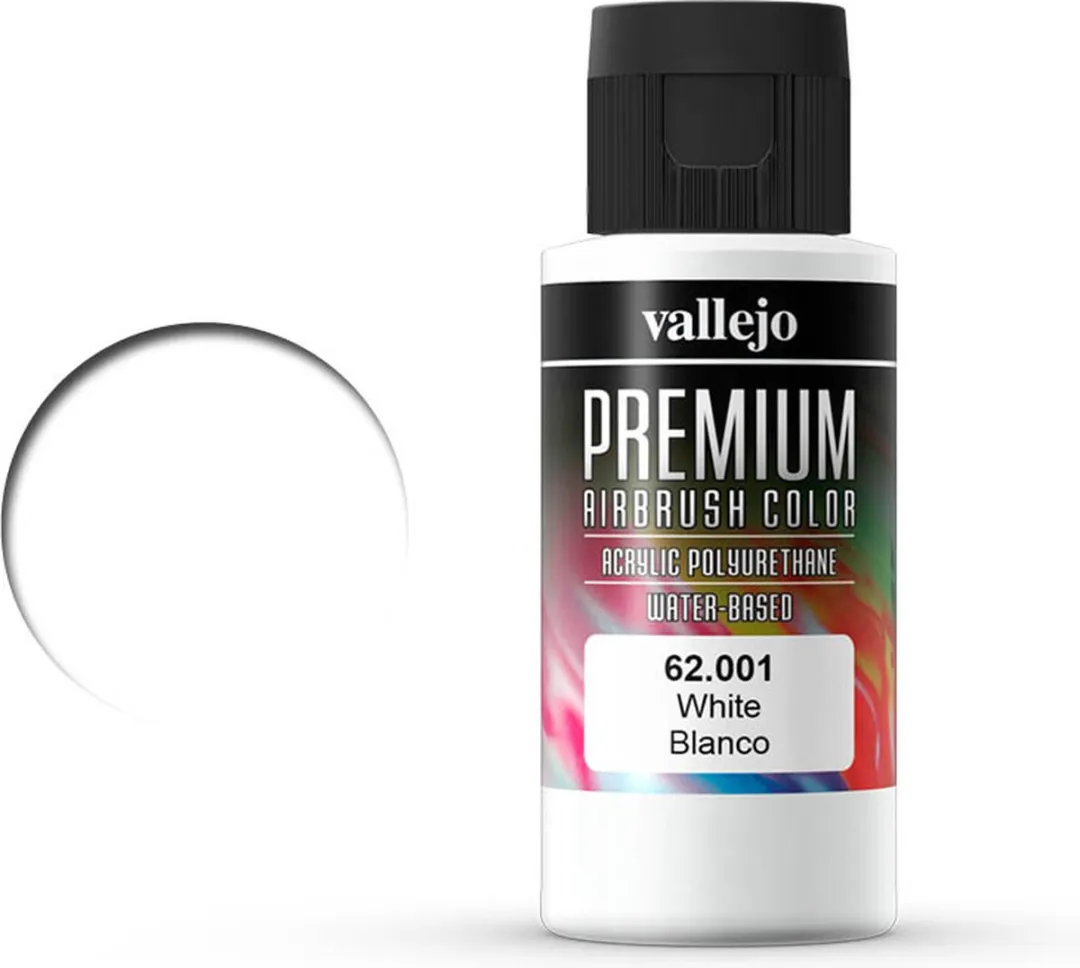 Vallejo Hobbyverf Premium Airbrush Wit 60ml