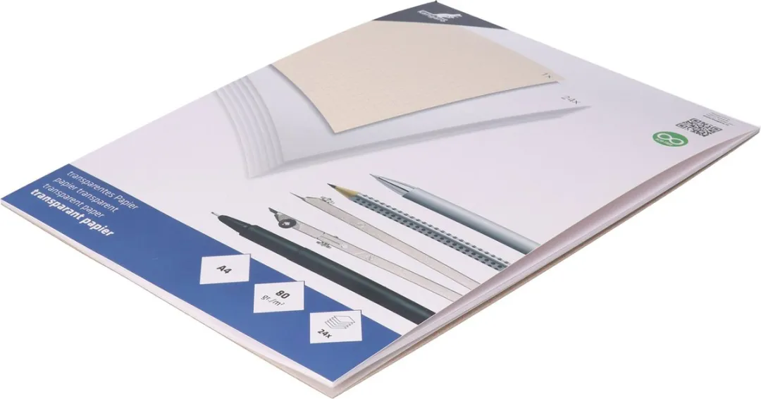 Folia A4 Overtrekpapier Transparant - 48 Vel - 80 g/m²
