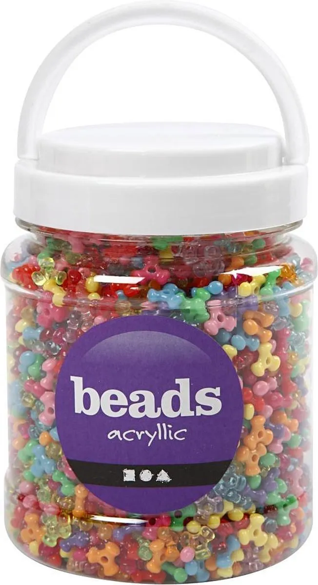 Creativ Company Tri-kralen Mix 10mm - 700 Stuks - Multicolor
