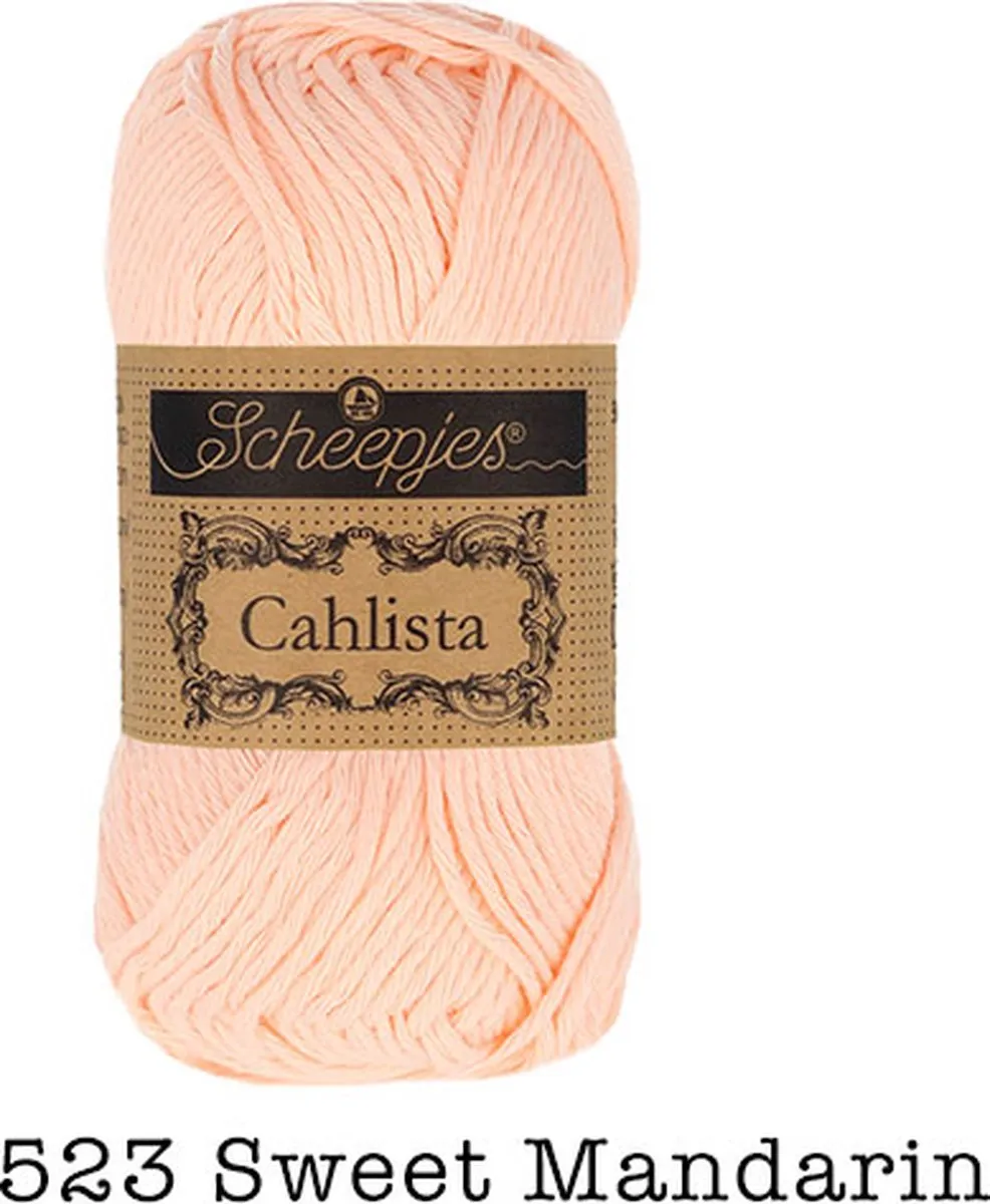 Scheepjes Cahlista Peach (523) Wol - 1 Stuk