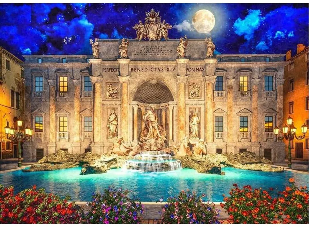 Educa Fontana Di Trevi Puzzel 1000 Stuks - Multicolor