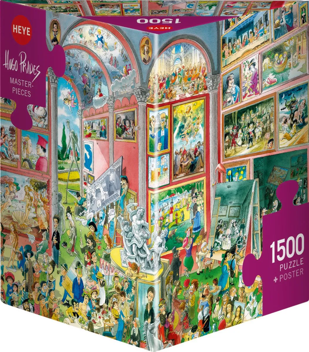 Heye Masterpieces 1500 Puzzel - 80x60cm - Multicolor