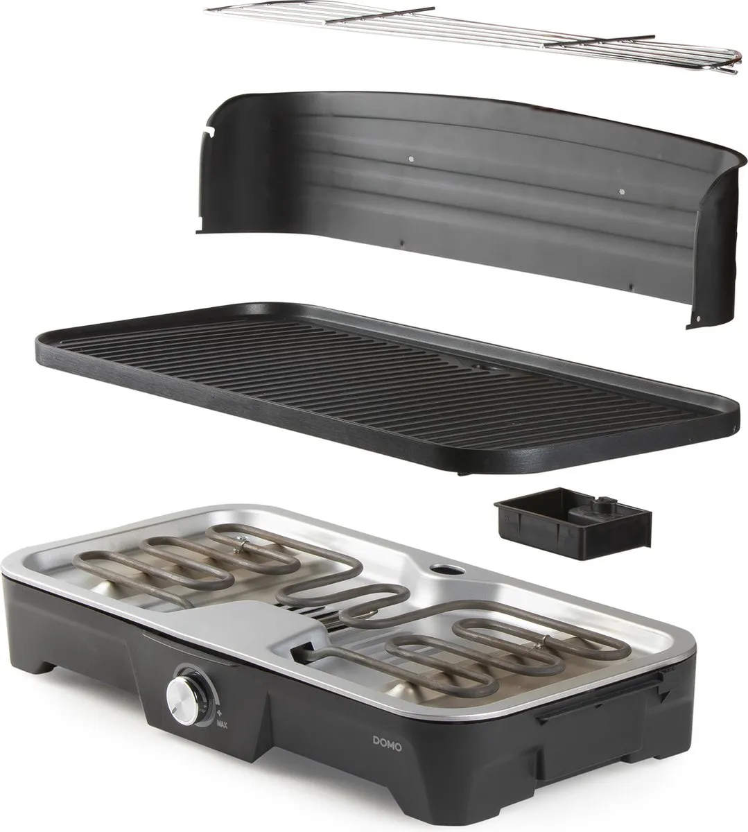 Domo DO9260G Barbecue Tafelgrill 2200W - Zwart