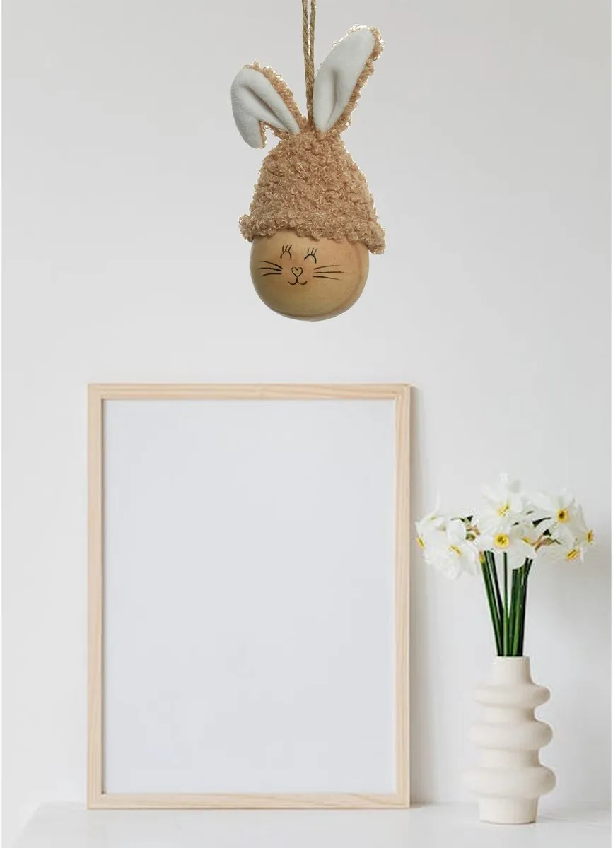 Decoris Paasei Kunststof - 2 Stuks 12cm Bruin