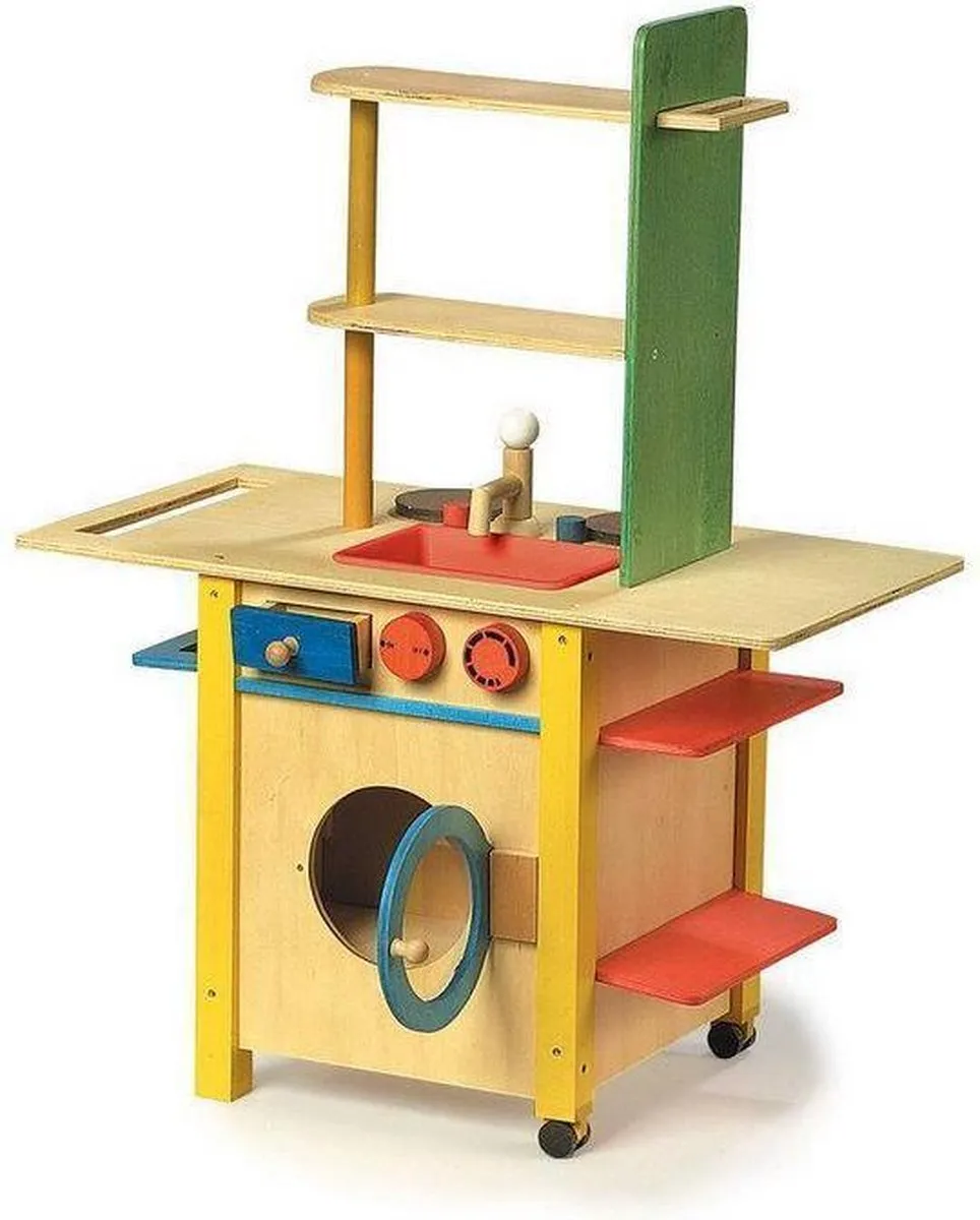 Small Foot Kinderkeuken Alles in 1 Hout - Geel