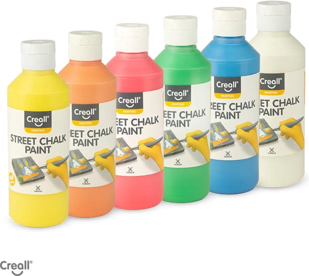 Creall Chalk Paint Stoepkrijtverf - 6x250ml