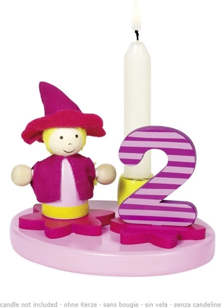 Goki Meisje Kaarsjesset - Roze