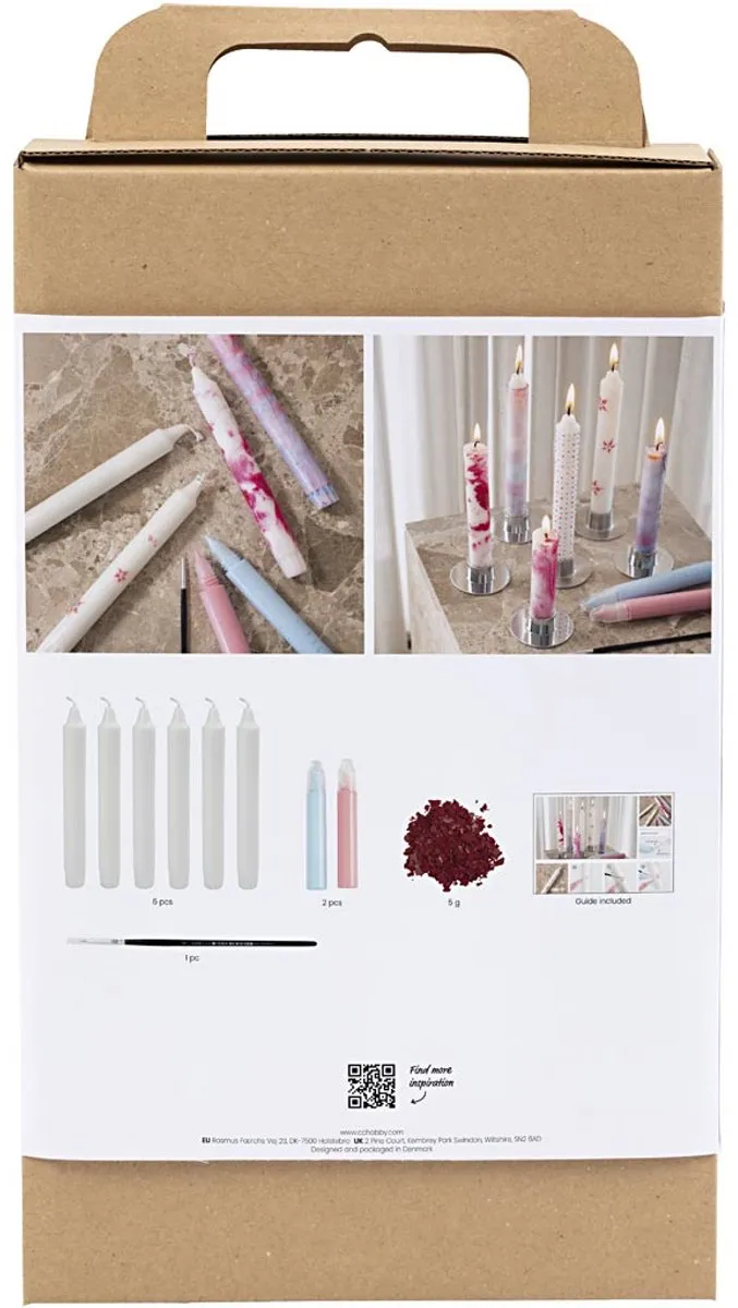 Creativ Company Hobbyset Versierde Spitse Kaarsen Multicolor