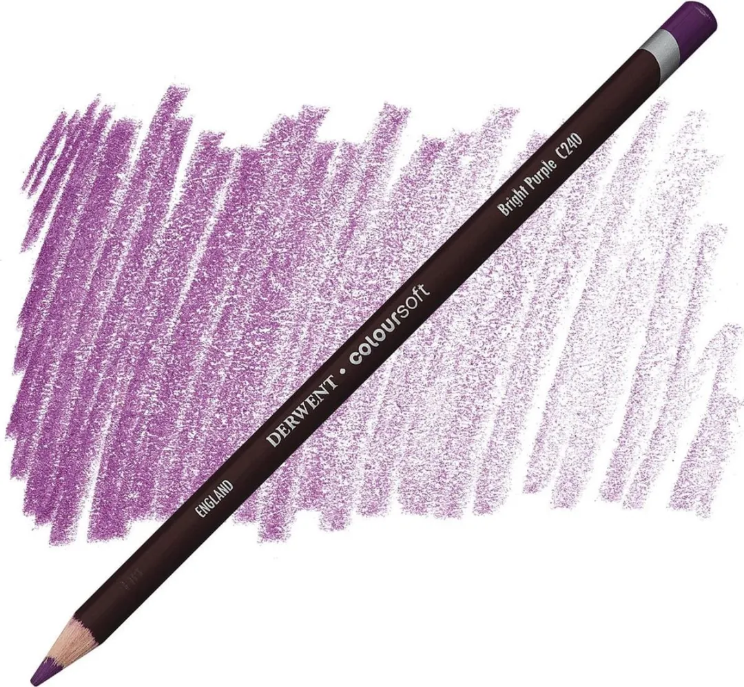 Derwent Coloursoft Potlood Bright Purple C240