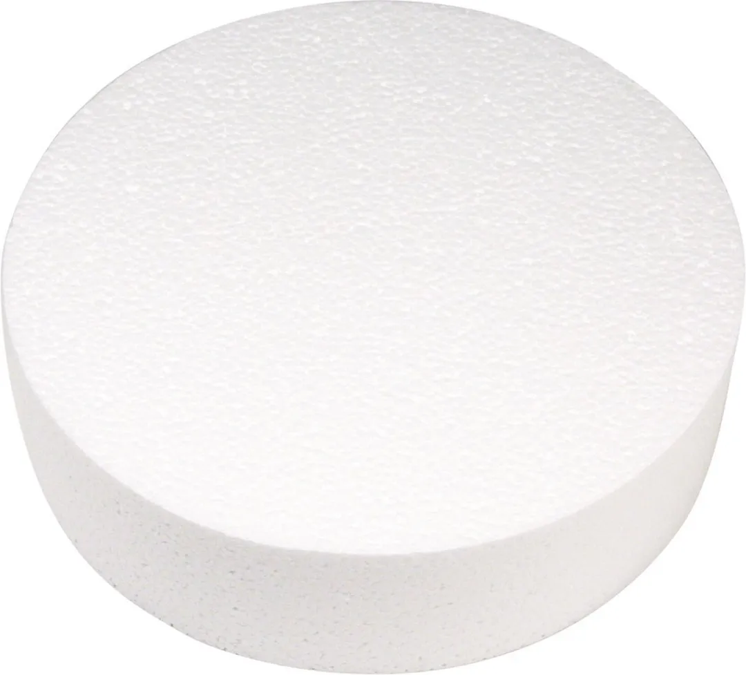 Rayher Piepschuim Schijf 25cm x 7cm - Wit