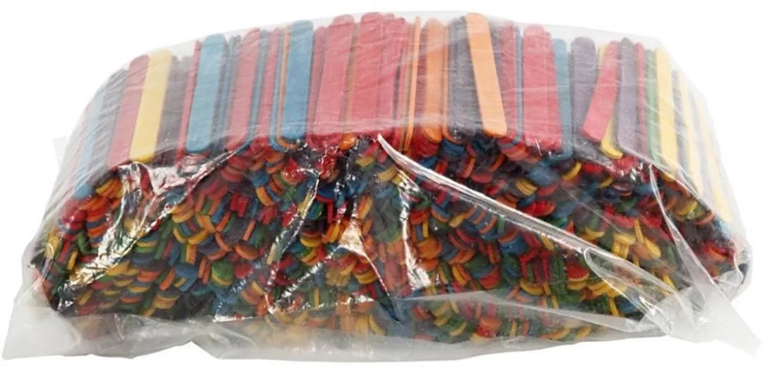 Creativ Company Constructiehoutjes 11,4cm - 1000 Stuks - Multicolor