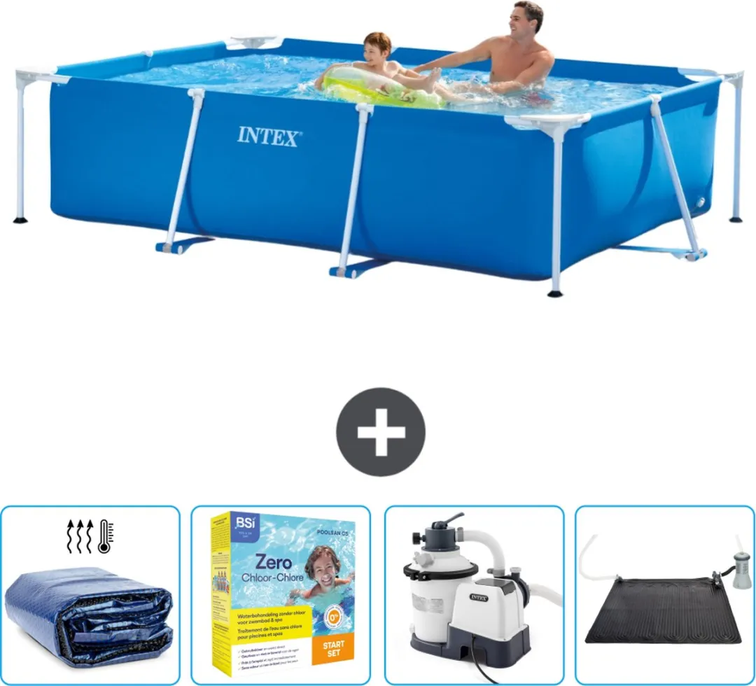 Intex Rechthoekig Frame Zwembad 260x160cm Blauw - 2282L - afbeelding 2 van 6