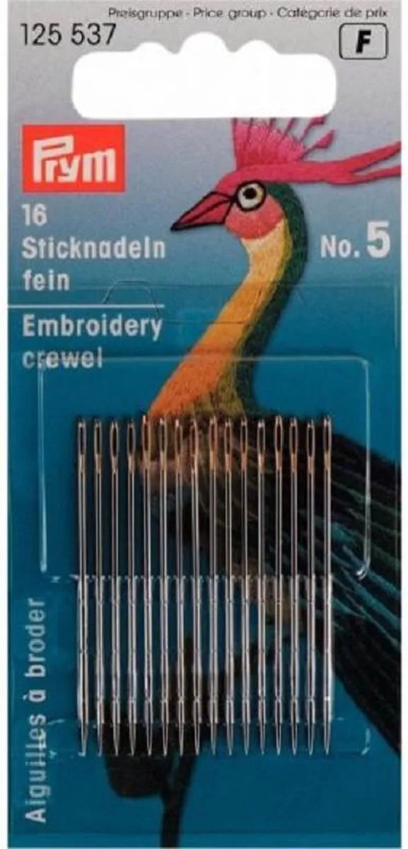 Prym Borduurnaalden nr. 5 - 125537 - Zilver