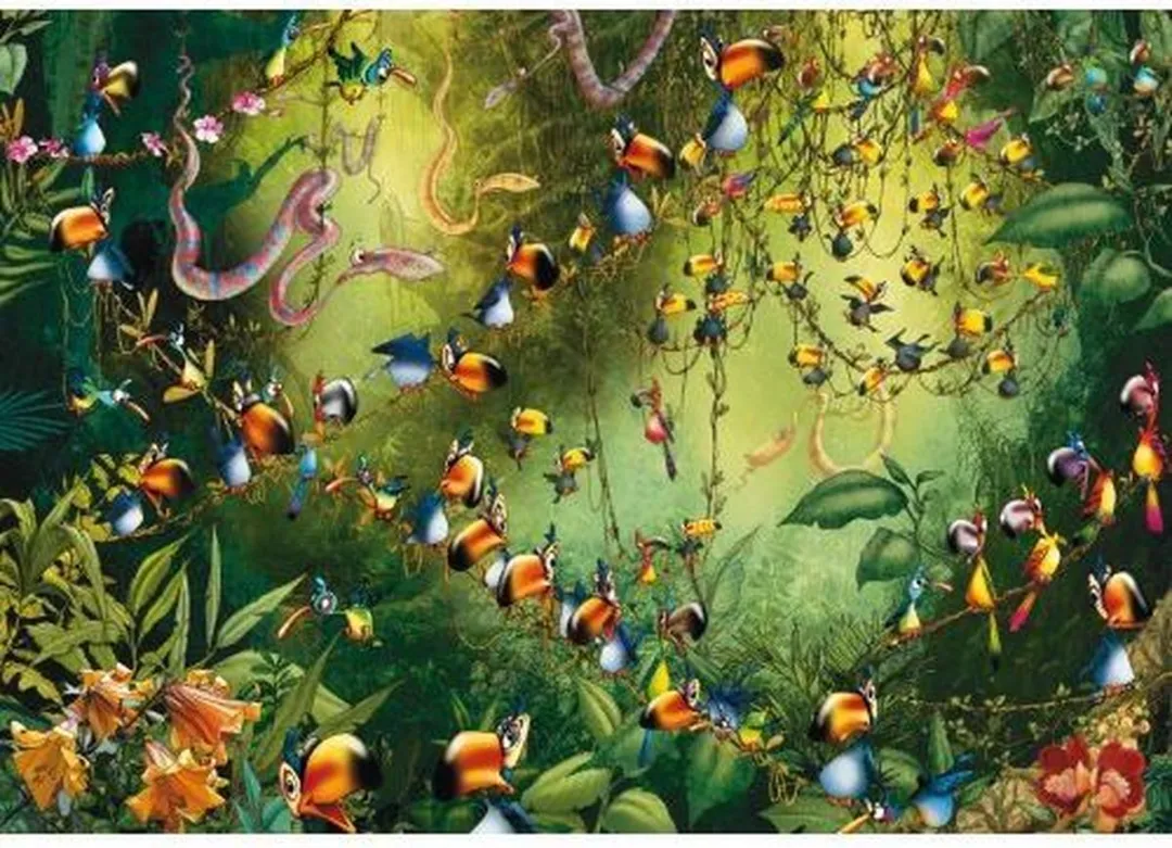 Piatnik Francois Ruyer Legpuzzel Toekans in de Jungle 1000 Stuks