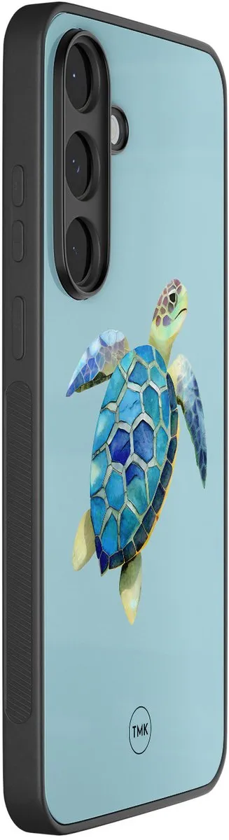 Casevibes S25FE Schildpad Hoesje - Blauw - TPU