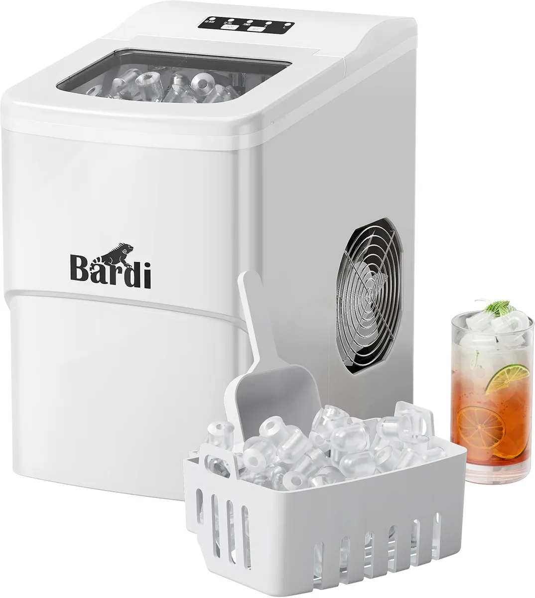 Bardi IJsblokjesmachine 2L - Wit