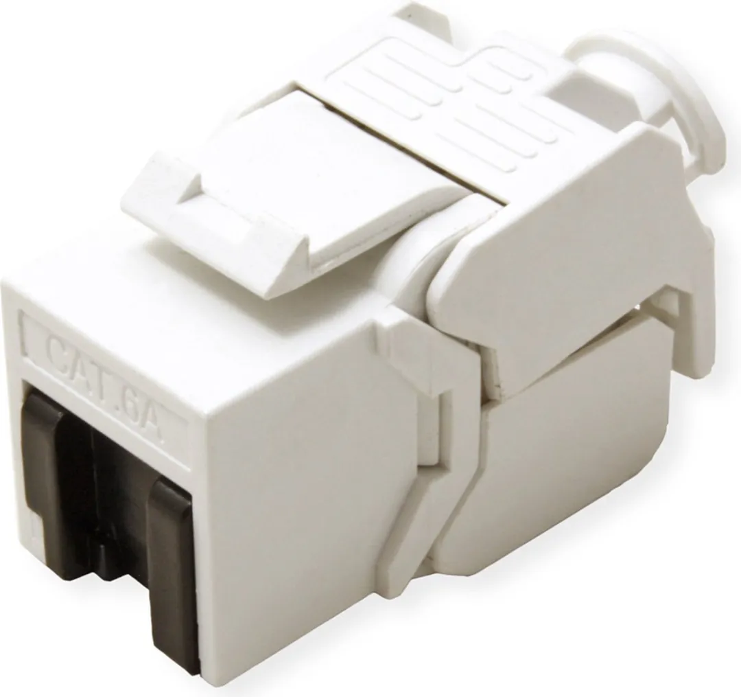 Value Cat.6A Keystone Module - RJ-45 - Wit