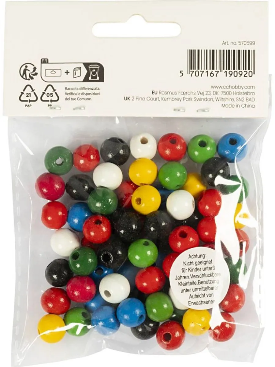 Creativ Company Houten Kralen 10mm - 70 Stuks