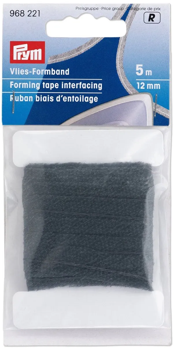 Prym Vlies-Vormband 12mm Antraciet
