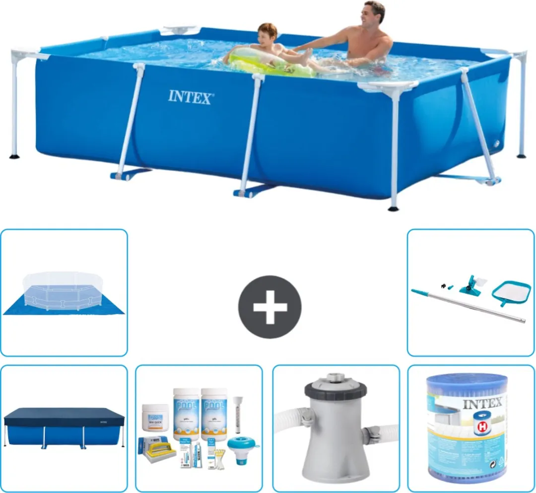 Intex Rechthoekig Frame Zwembad 260x160cm