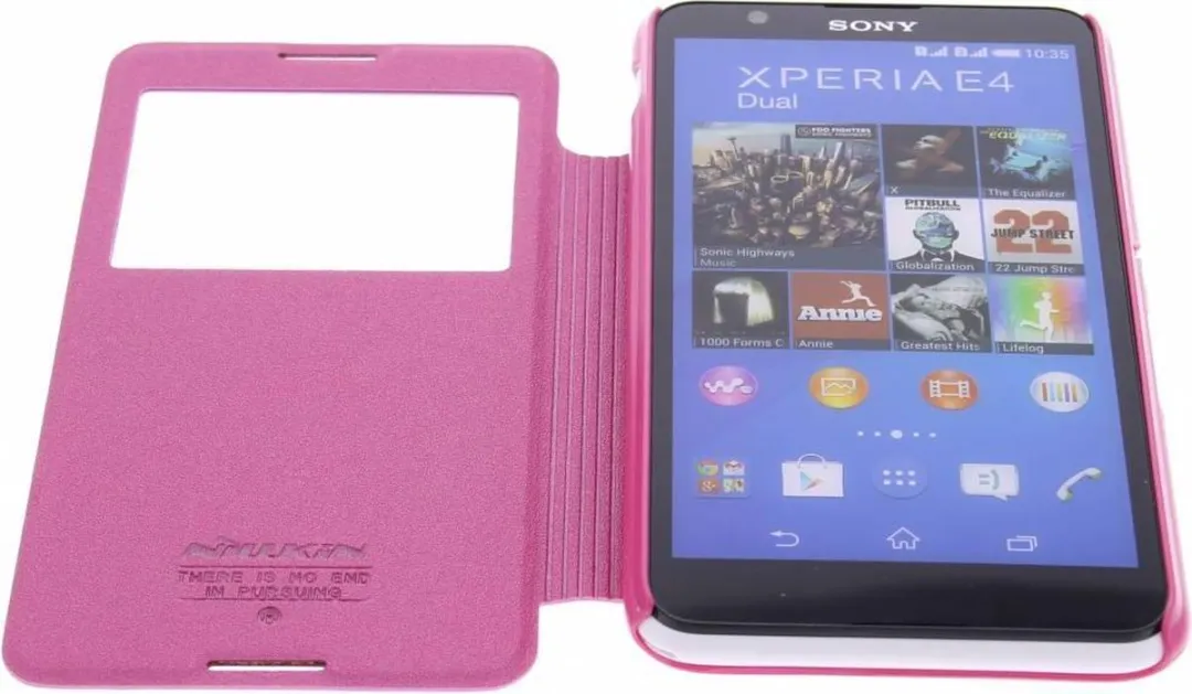 Nillkin Sparkle Hoesje Sony Xperia E4 - Fuchsia - E210424618305