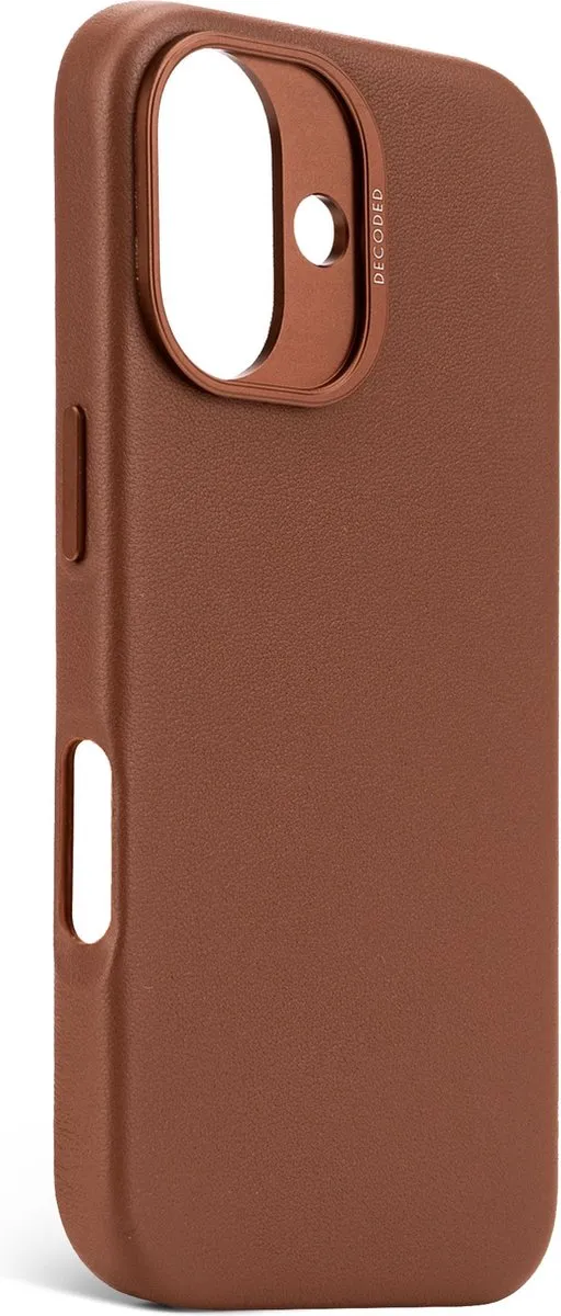 Decoded Leren Hoesje iPhone 16 - Premium ECCO Leer - Bruin