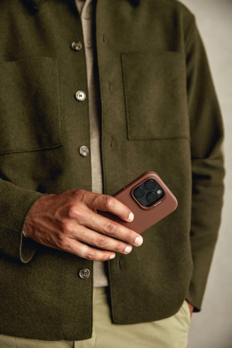 Decoded Leren Hoesje iPhone 16 - Premium ECCO Leer - Bruin - afbeelding 6 van 6