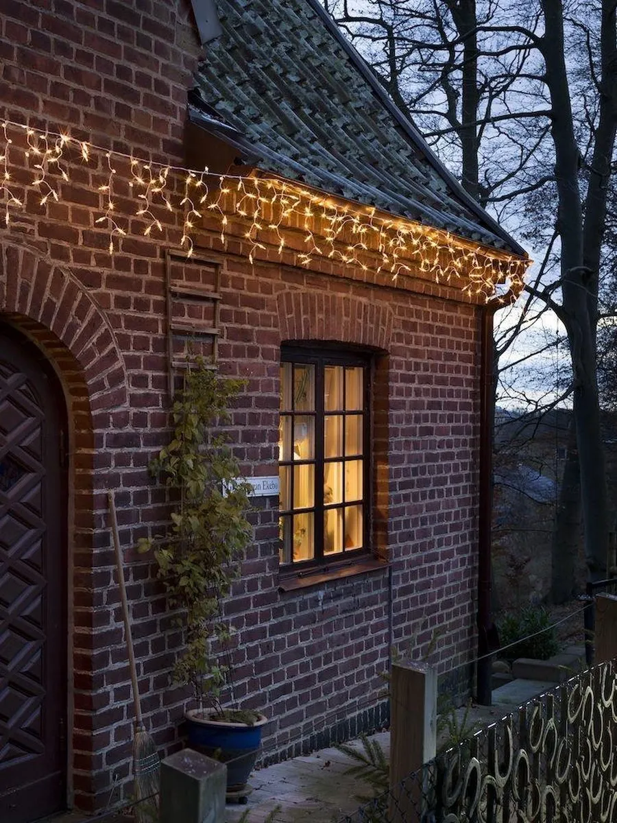 Konstsmide LED Icicle Lichtsnoer 5m - 200 Warmwitte Lichtpunten