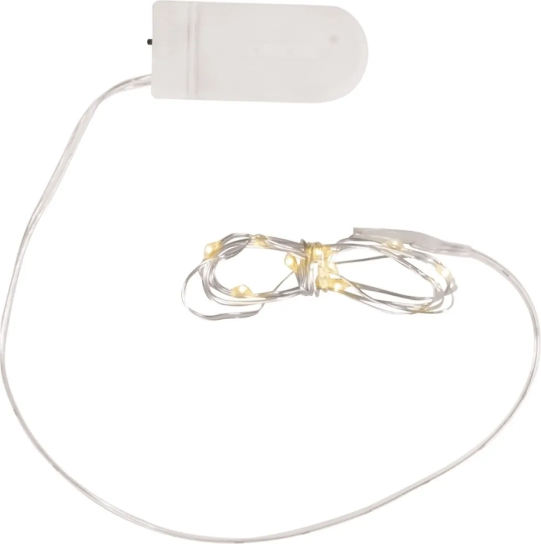 Rayher Micro Lichtsnoer 10 LED Warm Wit 120cm