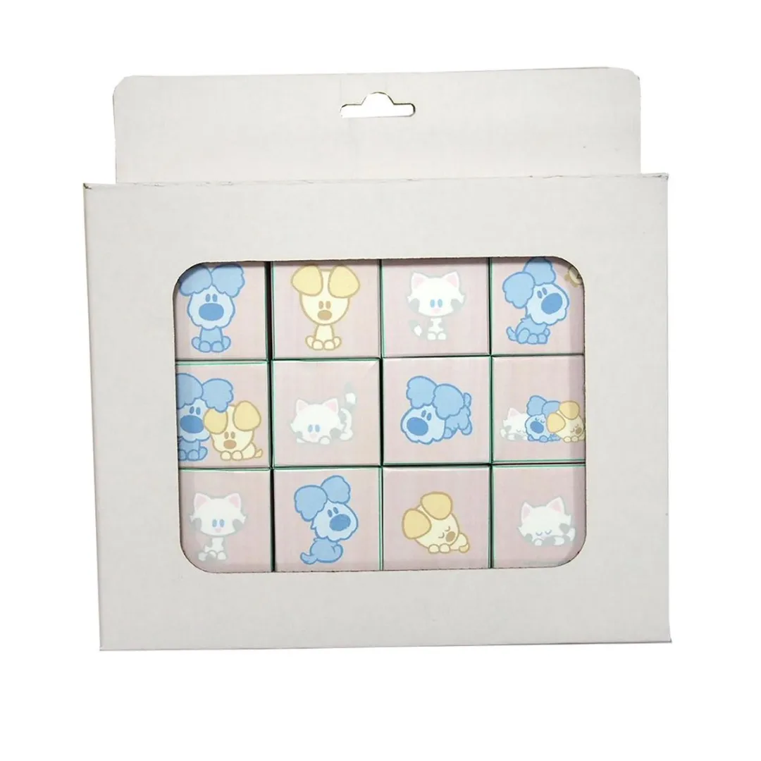 Rubo Toys Woezel en Pip Houten Blokken