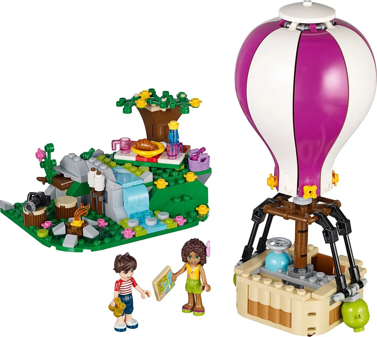 LEGO Friends Heartlake Luchtballon 41097 - 254 Stukken - Paars