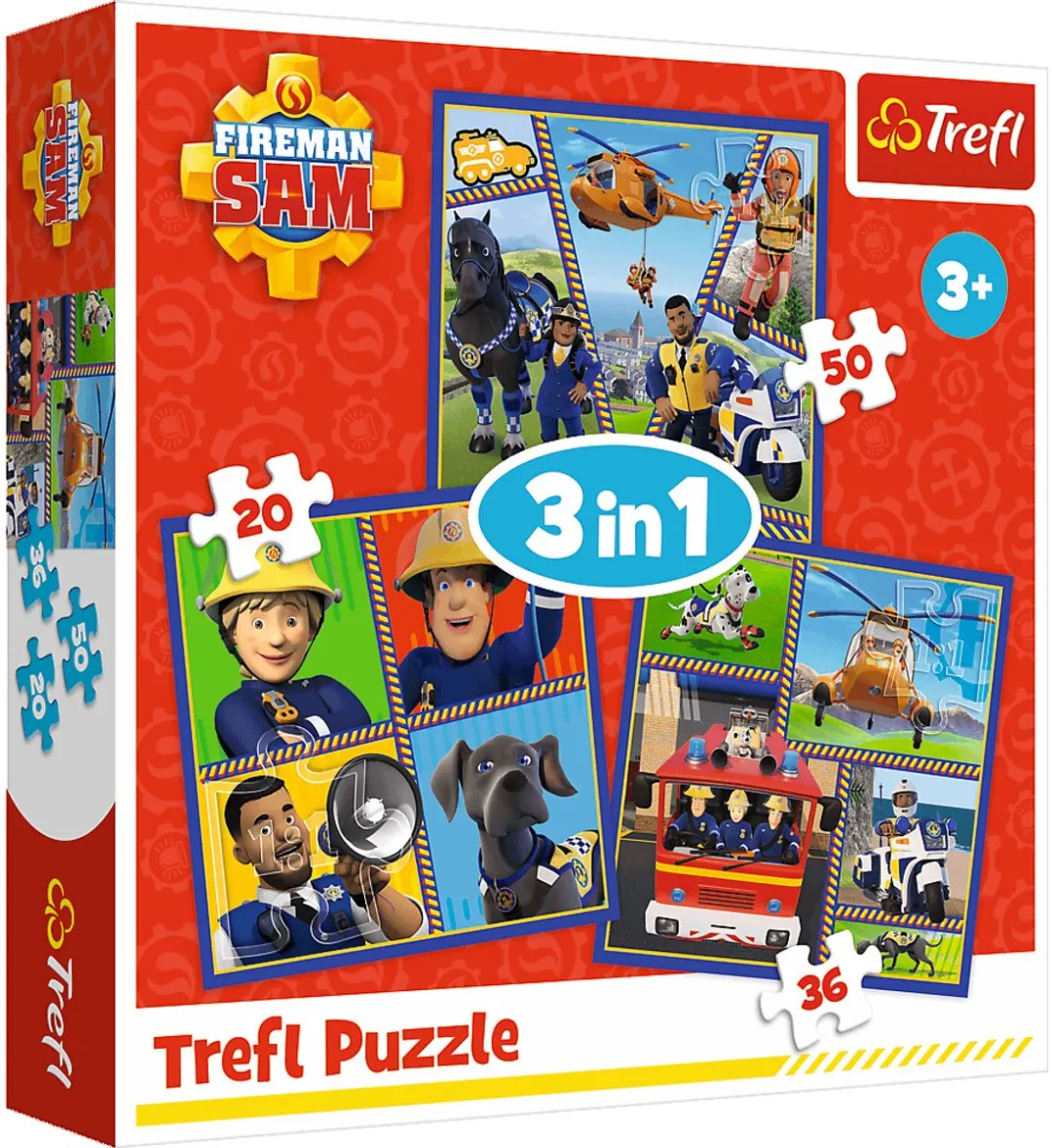Trefl Fireman Sam 3-in-1 Puzzel