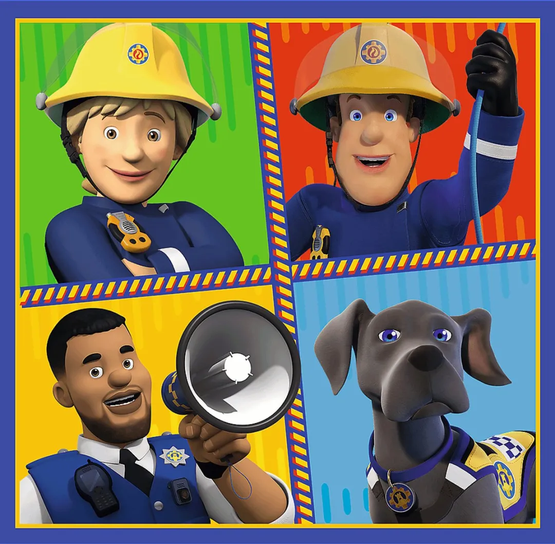 Trefl Fireman Sam 3-in-1 Puzzel - 31 Stuks - Multicolor